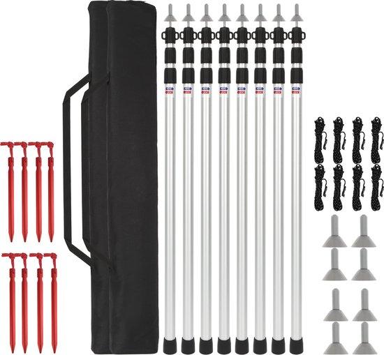 OEM Teleskopische Zeltstangen 8er Set - verstellbare Zeltstangen für Zelte, Tarp & Sonnenschirm, Camping 2026