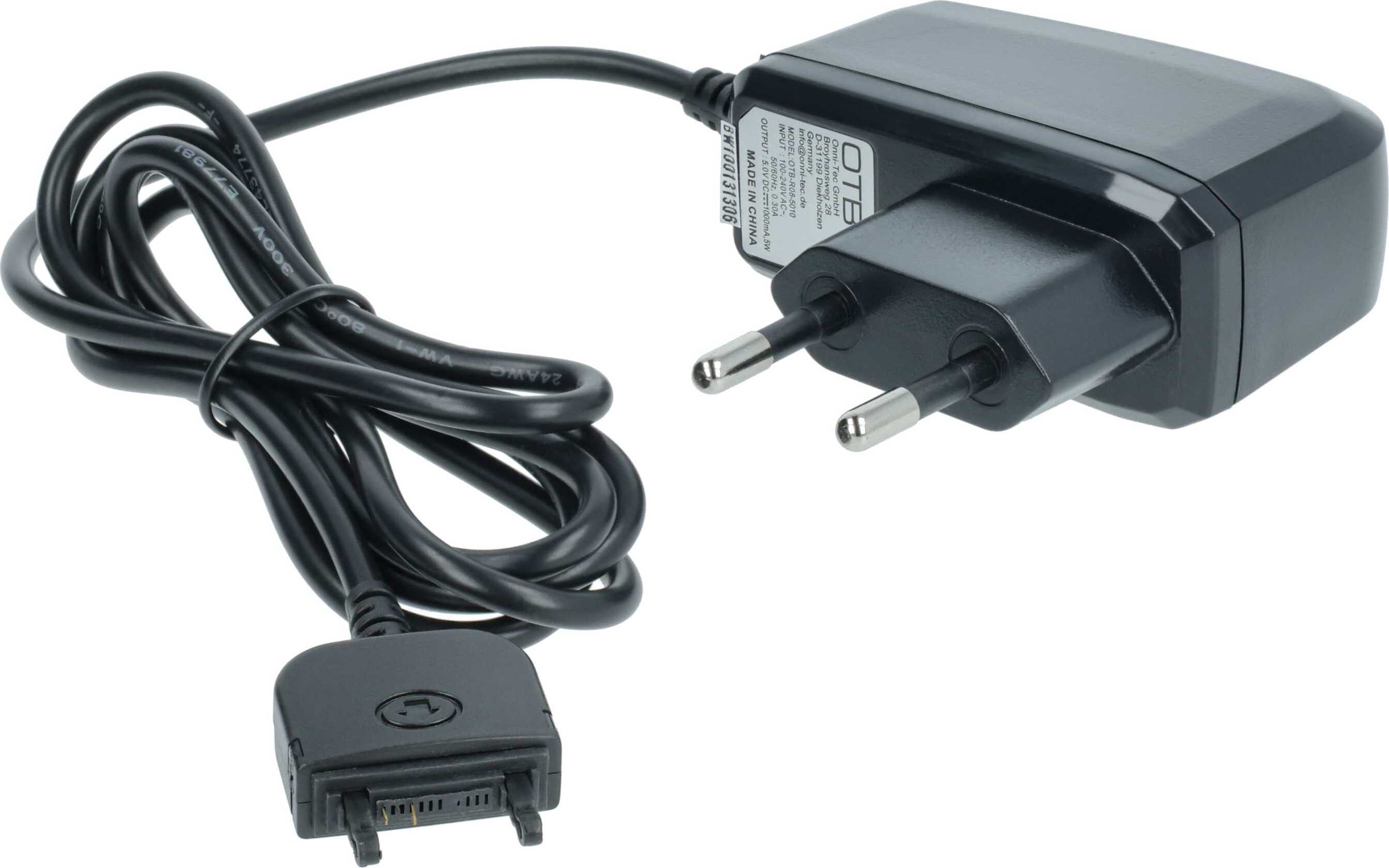 vhbw Ladegerät kompatibel mit Sony-Ericsson K510i, K660i, K770i, K320i, K330, K800i, K630i, K530i, K220i, K550i, K750i, K310i, K610i Handy, Telefon