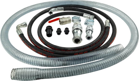 TirShop Kit/Satz Kipphydraulikölschläuche mit Reduzierungen und Anschlüssen