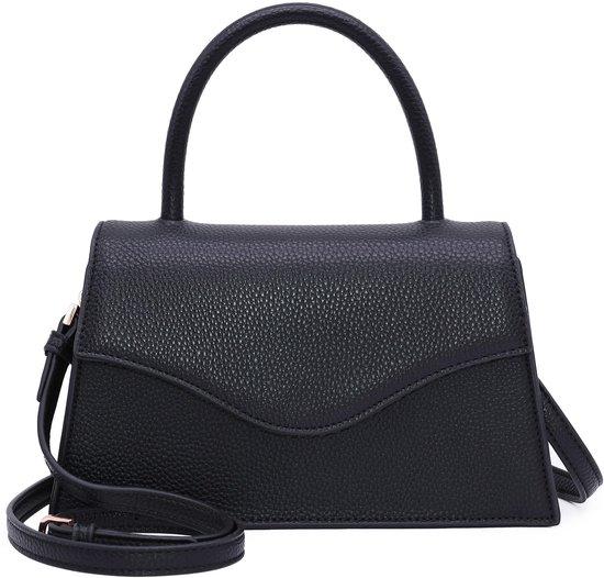 OEM Ledertasche für Frauen - Abendtasche mit Hochzeits-Touch, Satchel oder Handtasche (Goldprägung, schwarz) 2026
