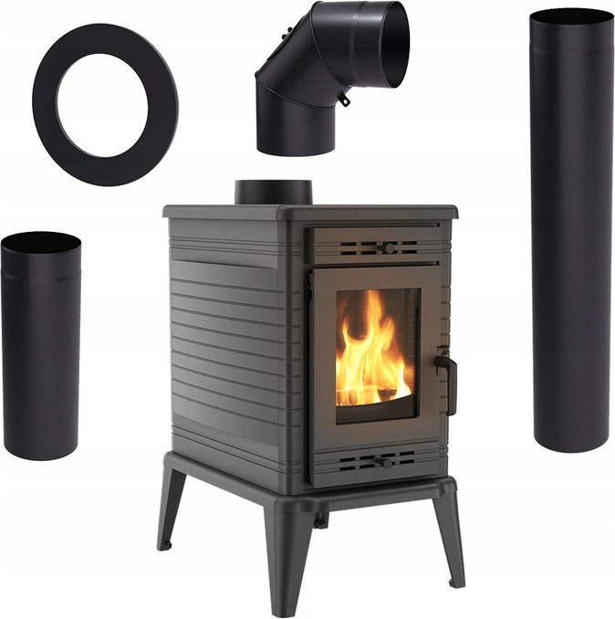 Voľne stojaci liatinový sporák KOZA K10 9,5 kW Príslušenstvo