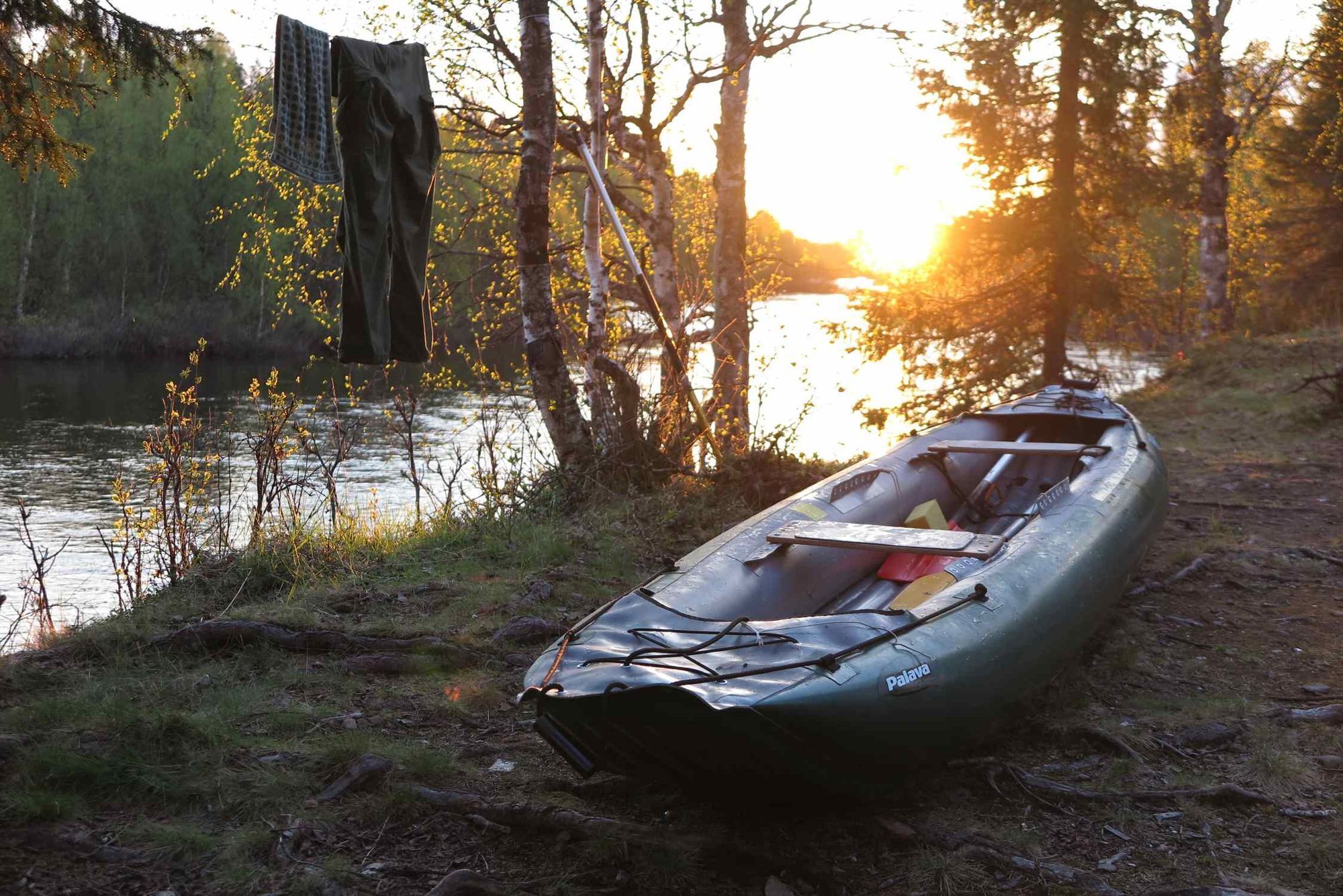 Gumotex Palava Schlauchkanadier (max. 2 Personen) grün/grau 043959