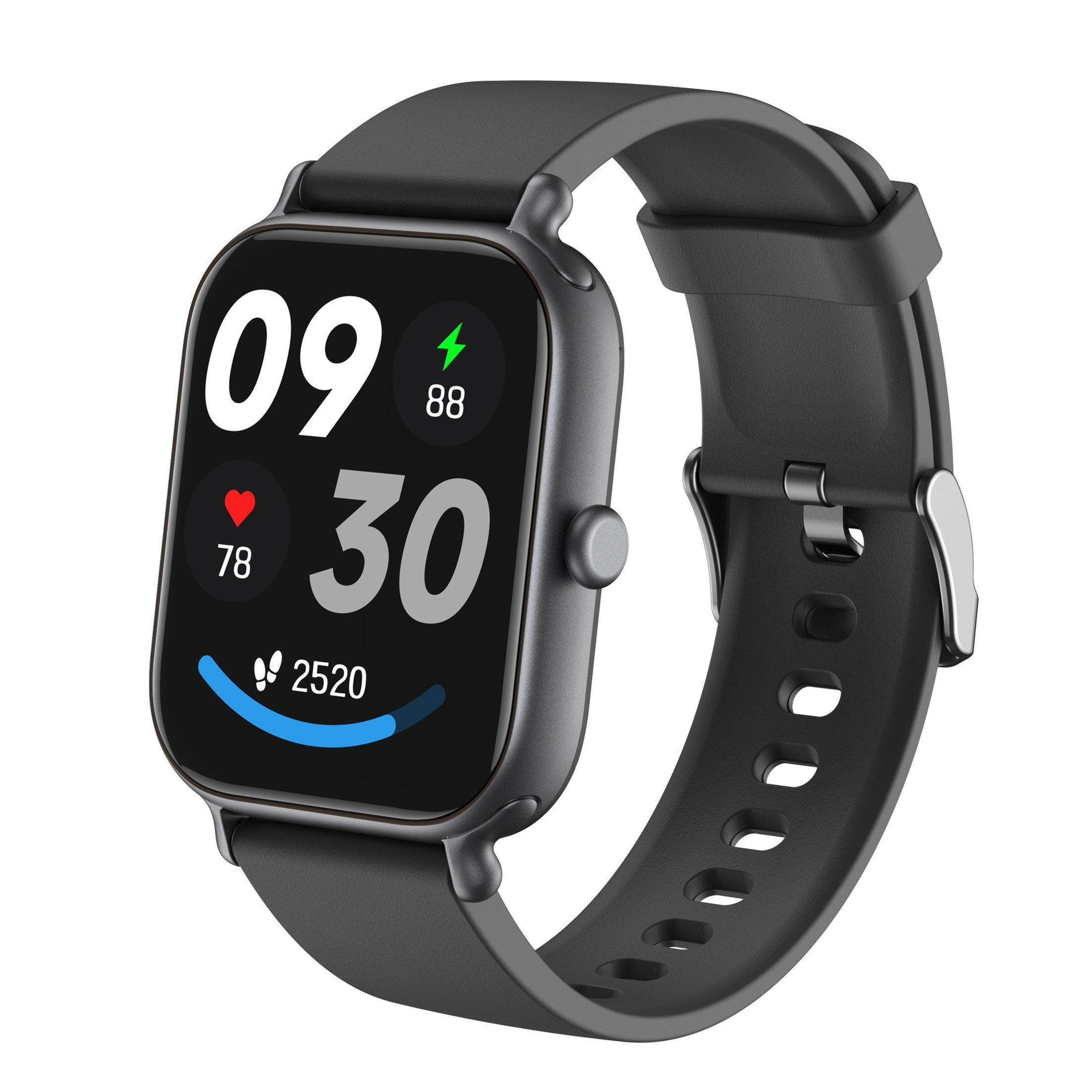 KINSI CX3 Smartwatch, Bluetooth-Telefonie, Fitness-Tracker, Schwarz YST4-95843275-01