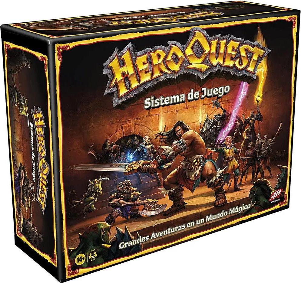 HASBRO - Gra planszowa HeroQuest: Przygody w Lożach Avalon Hill po hiszpańsku
