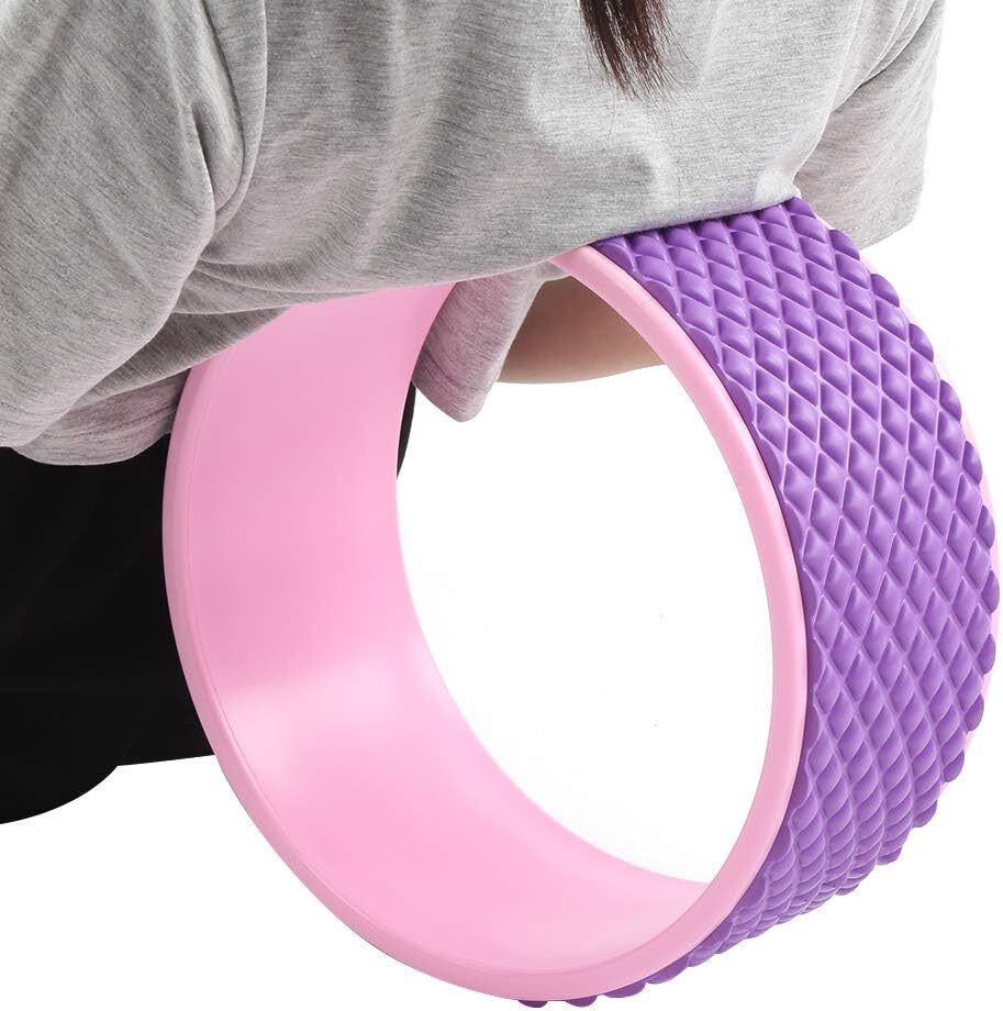 yozhiqu Lindert Schmerzen, Yoga-Rad, Yoga-Rad, Pilates-Rolle, Dharma-Yoga-Rad für Rückenschmerzen, Massage zur Linderung von Schmerzen