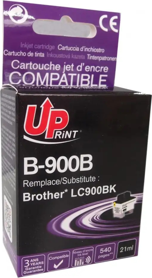 Tintenstrahldrucker UPRINT LC900, BROTHER, Schwarz BJ900BUP