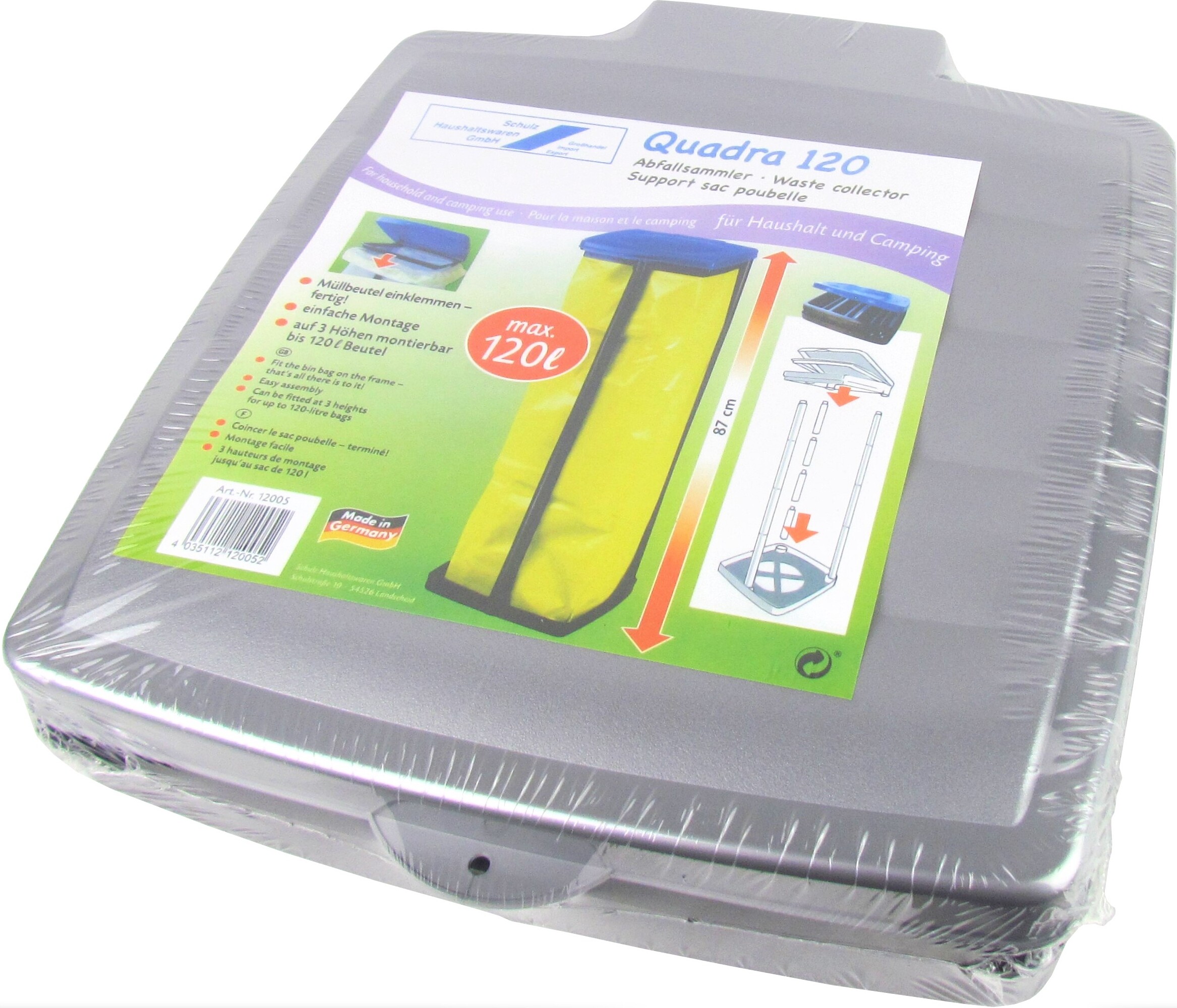 Schulz Haushaltswaren Quadra 120 Müllsackständer - 120L (120050) Online Kaufen