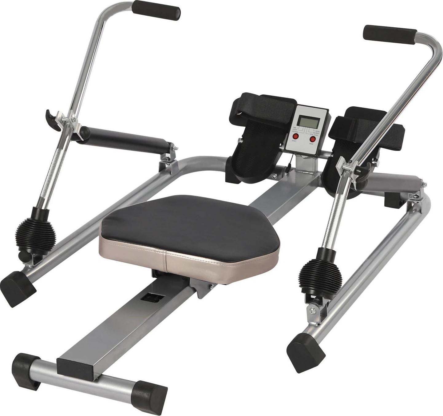 Rudergerät - Magnetisch - Verstellbarer Widerstand 15-55 kg - LCD-Display - Lange Laufschiene - Weicher Sitz - Für Heimtraining