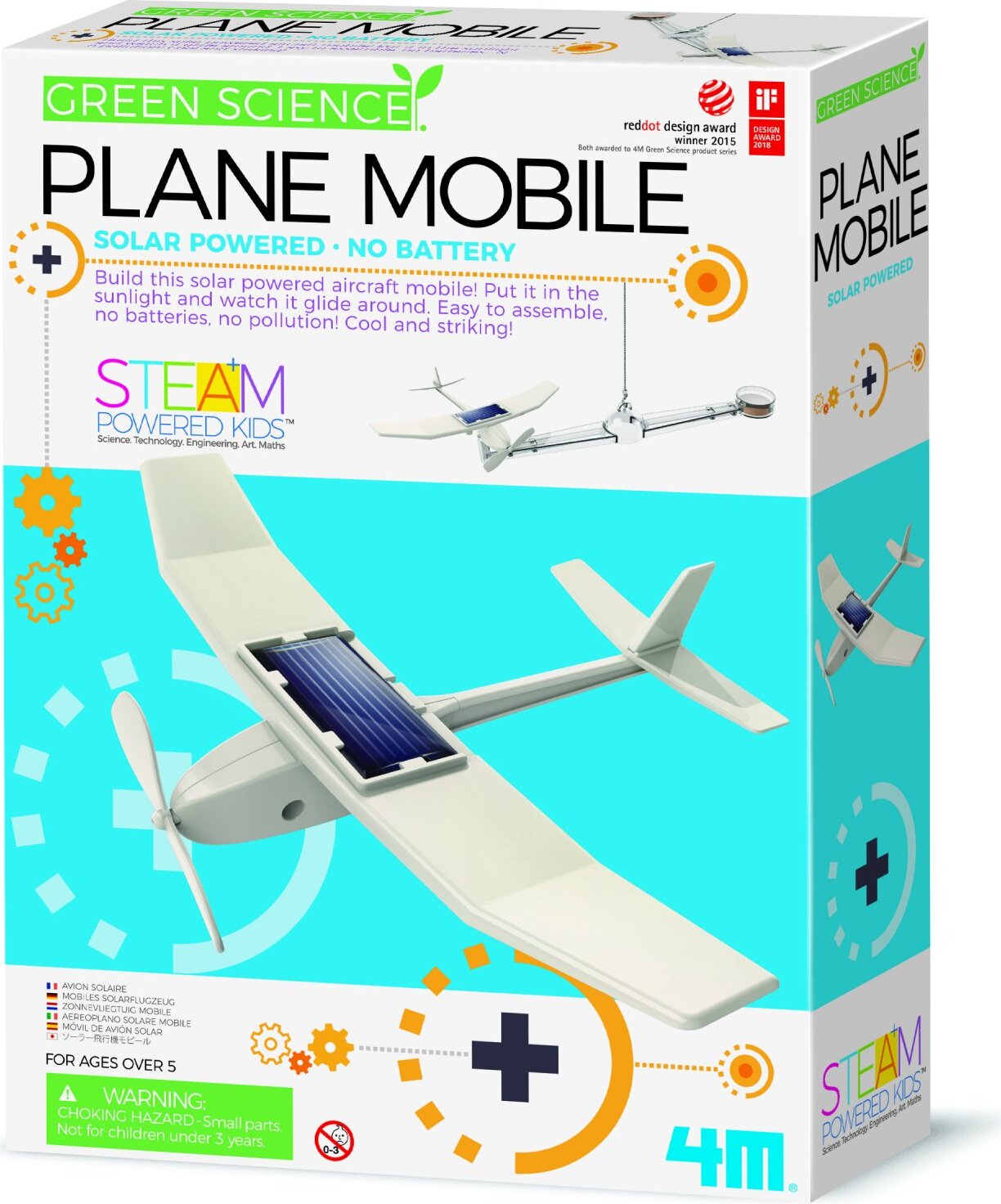 4M Mobiler Flugzeugbausatz, Green Science - Green Science 301311