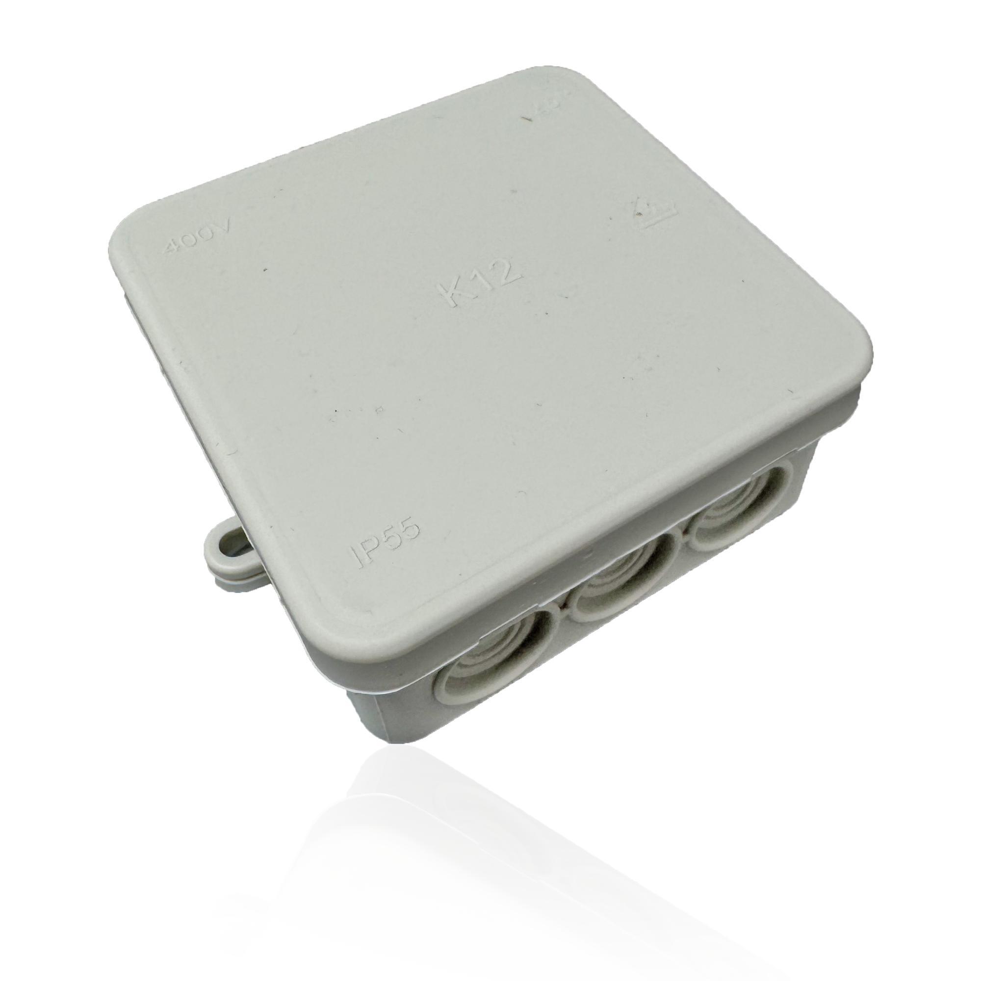 De Wit B.V. SD ProfiLine Feuchtraum-Abzweigdose K12, 85x85x40mm, lichtgrau, 10 Stück