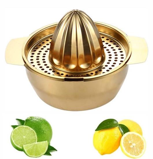 OEM Handgeführte Zitronenpresse - 400 ml Edelstahl handgeführte Zitronenpresse - Handgeführte Zitronenpresse - Drehende Presse - Geeignet für Zitronen, Orangen und Zitrusfrüchte - 17 x 10 x 11,5 cm 2026