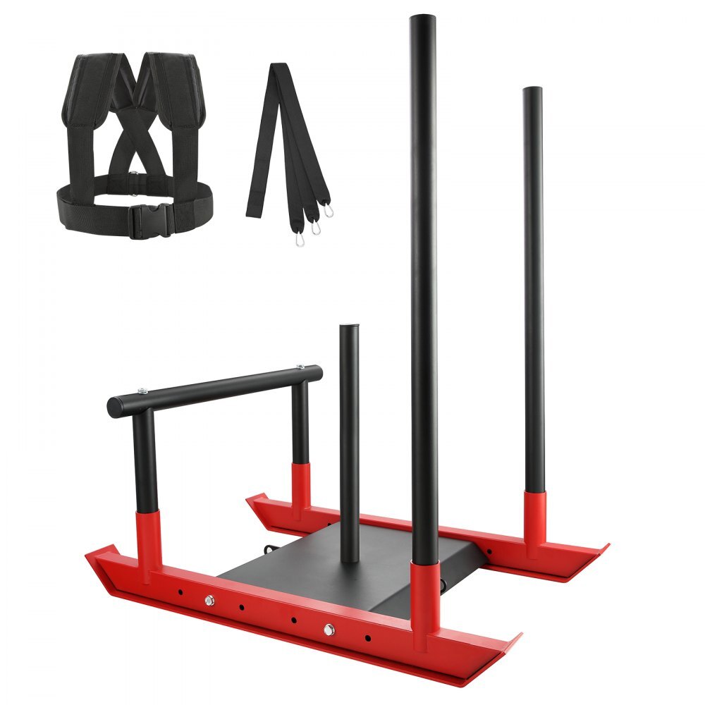 StarTech Gewichtstrainingsschlitten - Pull-Push-Power-Schlitten mit Griff - Stahl-Fitness-Kraft-Widerstandstraining - Trainingsgerät für 1-Zoll- und 2-Zoll-Gewichtsplatten. SZXQTXSXTL2YMKP29V0