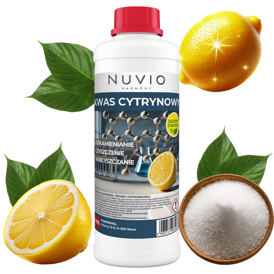 Zitronensäure E330 – 100 % – 1 kg NUVIO