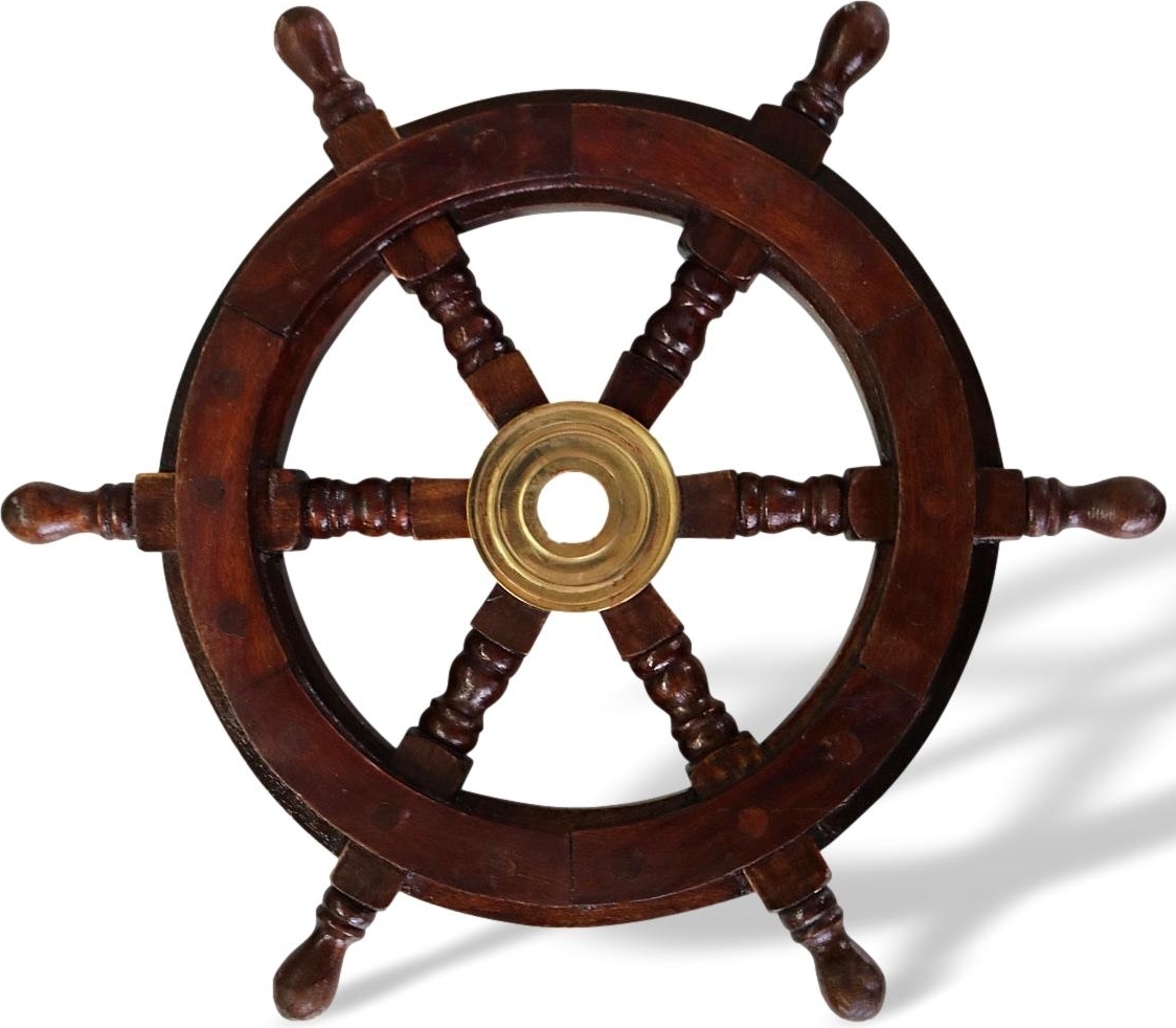 Aubaho Schiffssteuerrad Steuerrad Schiffsrad Schiff Schiffe Boot 32cm