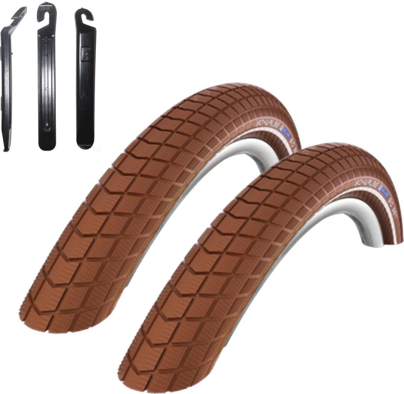 Schwalbe Big Ben Fahrradreifen 50-622 (28 X 2,00) – Mit K-Guard Pannenschutz & Reflexstreifen, Inkl. Reifenheber