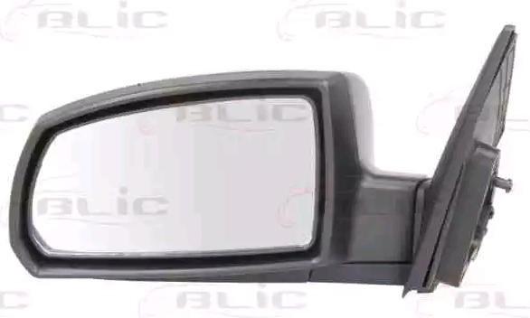 BLIC 5402-53-2001547P Außenspiegel Seitenspiegel Links für KIA RIO II (JB) Konvex Elektrisch