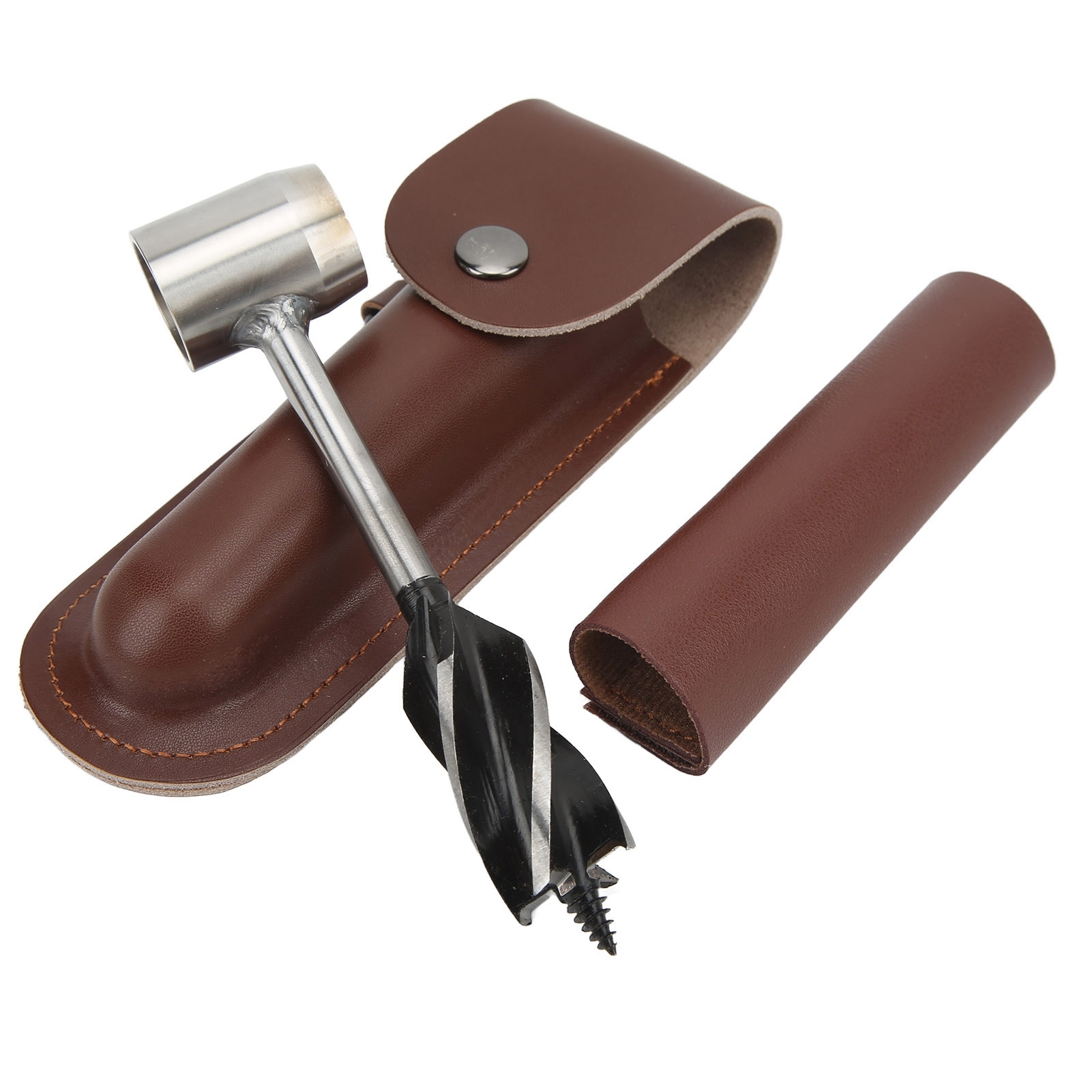 Cocosity Hand Erdbohrer Schraubenschlüssel Set,Holz Bohrer Erdbohrer Schraubenschlüssel,Hand Erdbohrer Schraubenschlüssel,Holz Bohrer Bit Werkzeug,Holz Erdbohrer Bit,Survival Tool