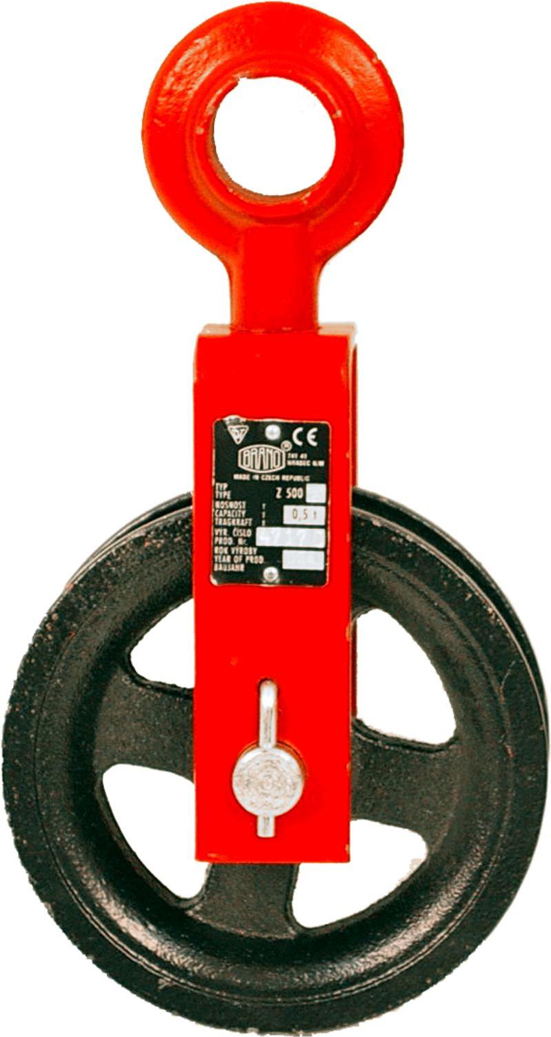 Flaschenzug BRANO Z 500, 0,5 t B, Maurer, mit Öse