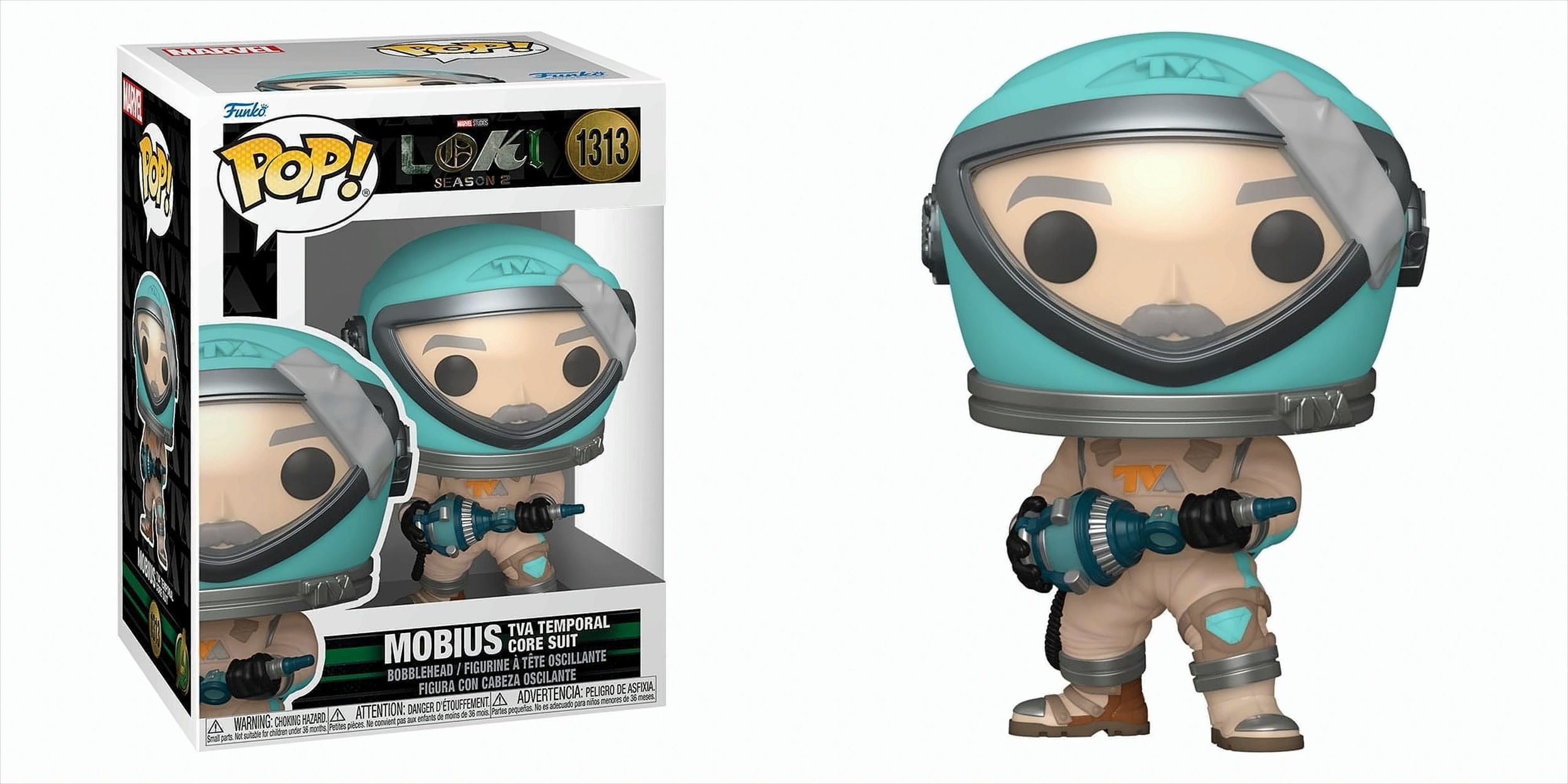 Funko Pop Marvel: Loki - 1313 Mobius (tva Temporal Core Suit) 9 Cm 122
