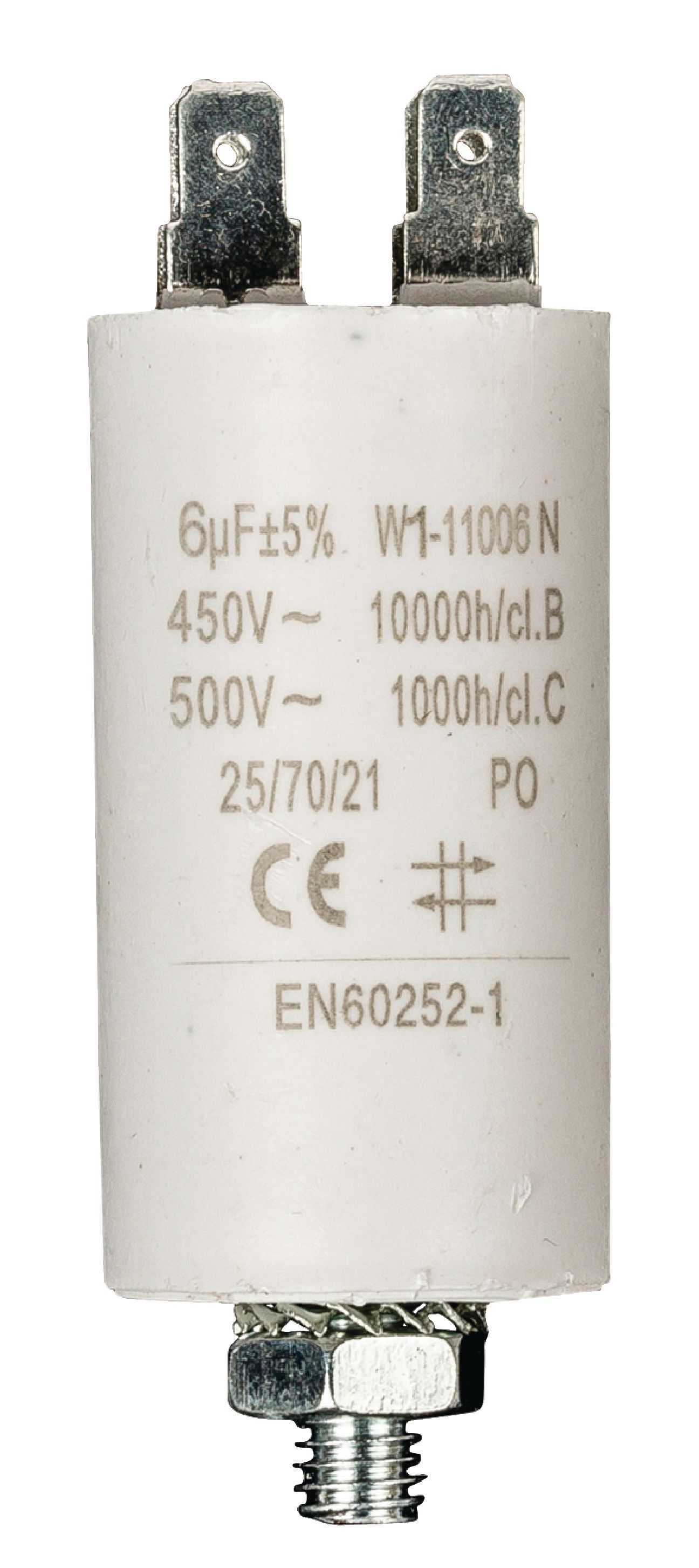 daniplus Kondensator Motorkondensator Anlaufkondensator Arbeitskondensator 450V W1 AMP 6.0 µF