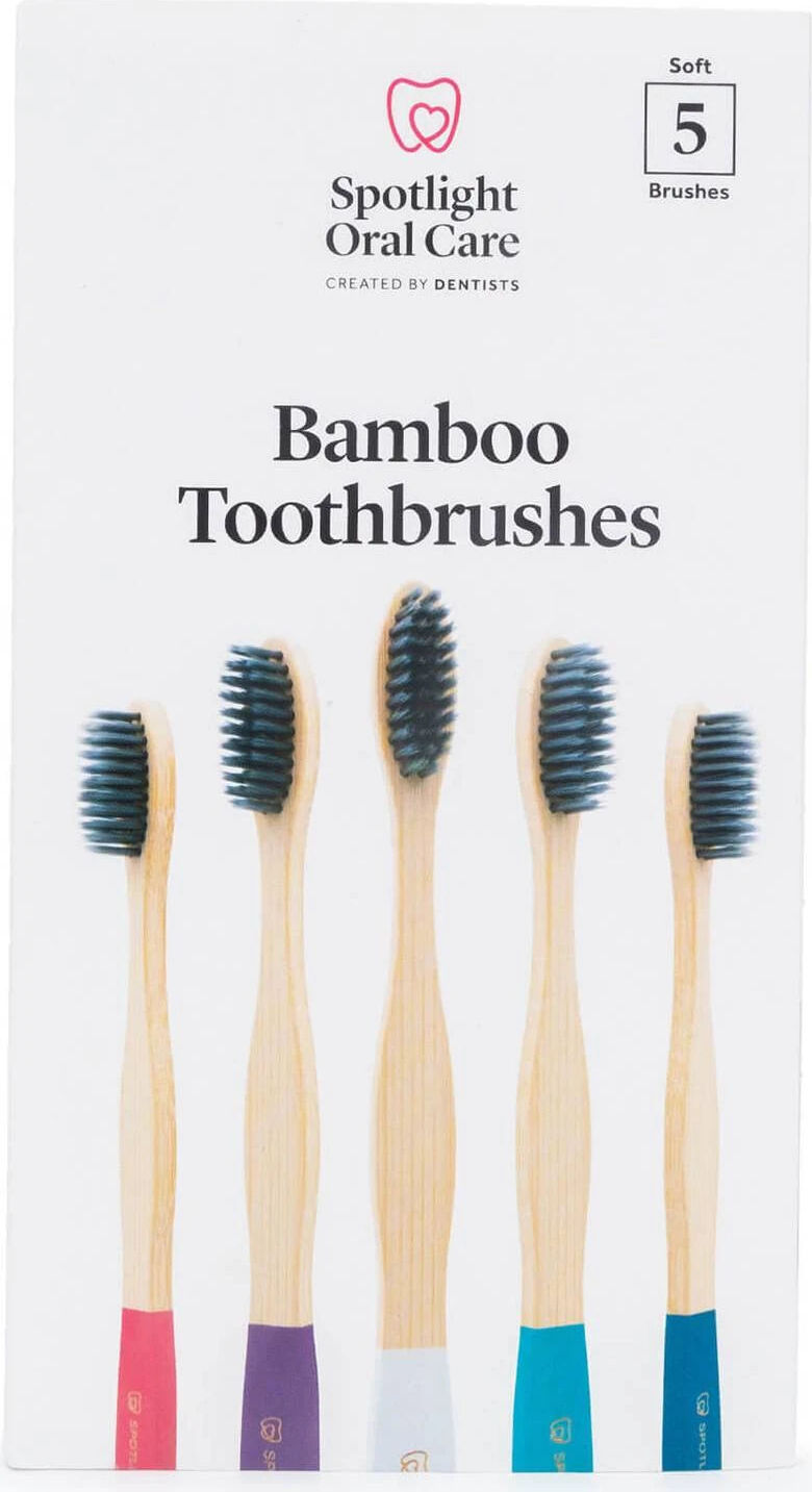 Spotlight Oral Care Bambuszahnbürsten, 5er-Pack
