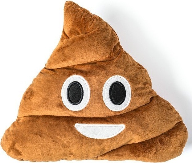 gadget master Lustiges Poop-Kissen 35 CM - Emotionales Emoji Emotionales Poop-Kissen