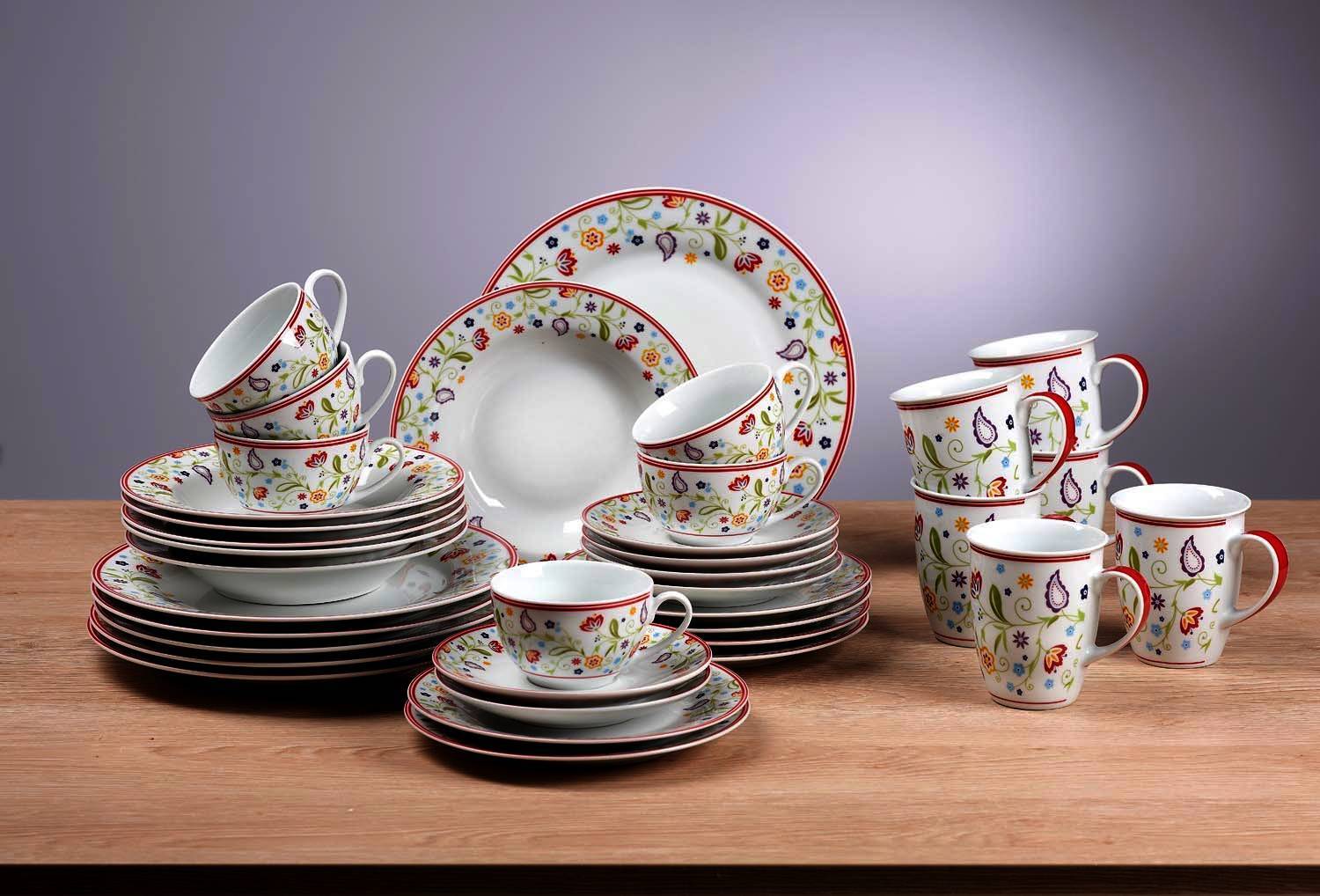 Kaffee- und Tafelservice 36 tlg. Doppio Shanti