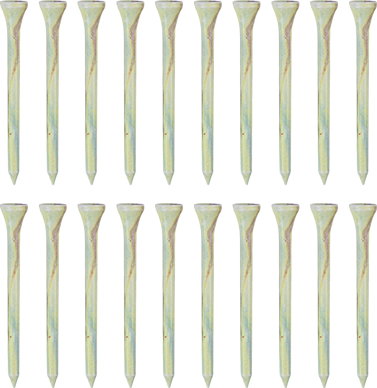 Homedvery 20/50 Stück unzerbrechliche Golf-Tees, professionelle Golf-Tees aus Ahornholz, reduziert Reibung, seitlicher Spin, Holz-Tees, lange Golf-Tees in großen Mengen 4205239@Hdvery