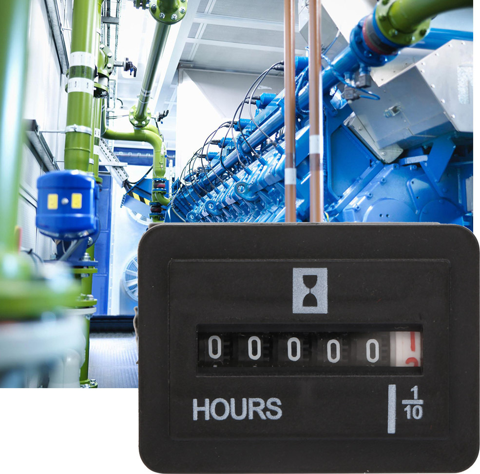 Cocosity Quarzbetriebsstundenzähler, Motorbetriebsstundenzähler, Zeitzähler, Generatorbetriebsstundenzähler, Betriebsstundenzähler