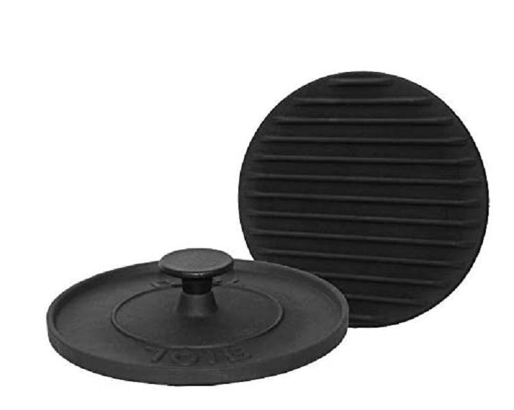 Biol Druckdeckel Presse aus Gusseisen für Grill Pfanne Fleischpresse rund 22 cm 38011088-11242