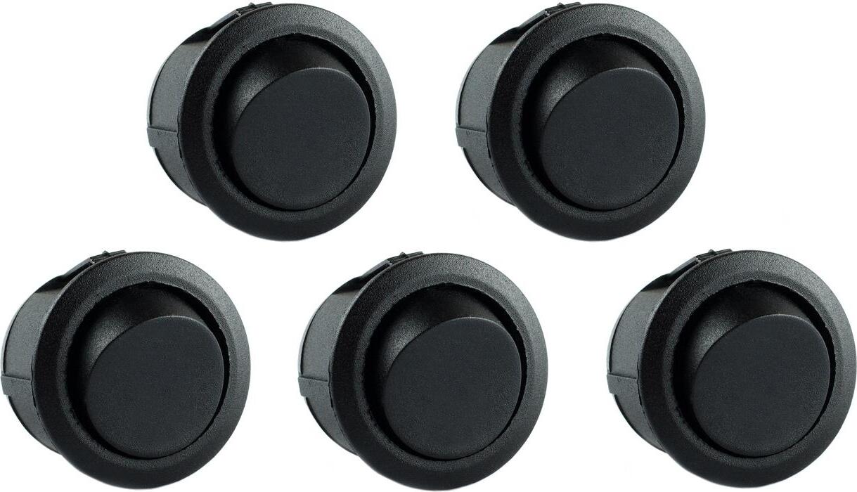 edi-tronic 1/5/10 Wippschalter rund klein ohne Aufdruck - Menge: 5x Wippschalter rund