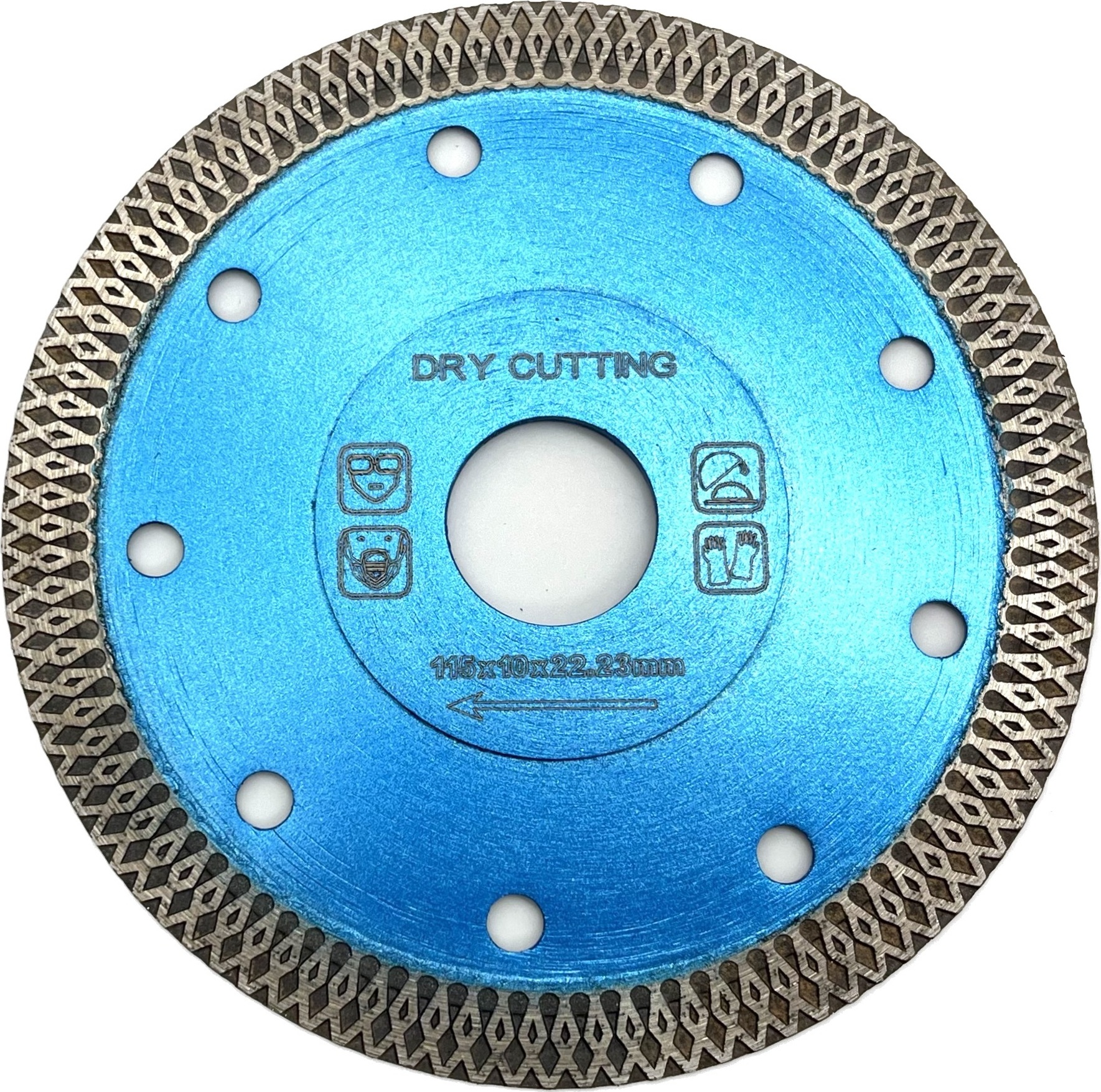 Rotthues Diamantscheibe Light Blue Ø115 Ornamentsegment für Fliesen, Feinsteinzeug, Granit R-diamantblattlb115