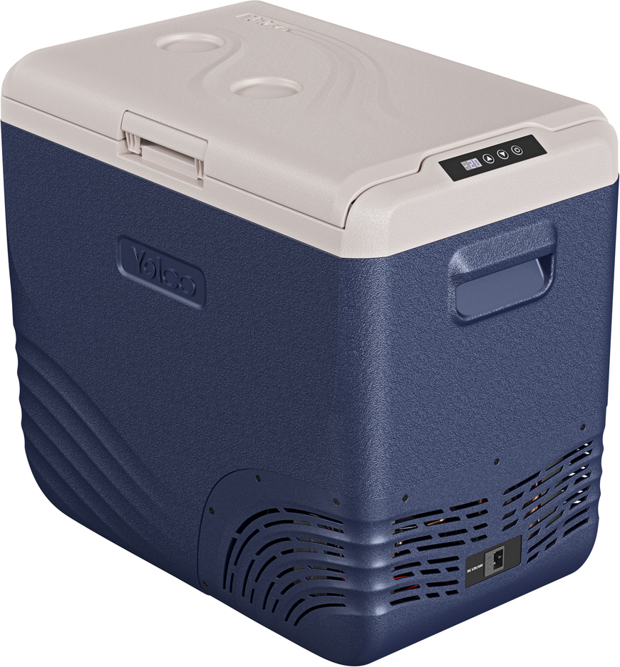 YOLCO NX50 Blue Kompressor Kühlbox 47L – Auto & Camping Kühlschrank mit App-Steuerung, USB, 12/24V & 230V