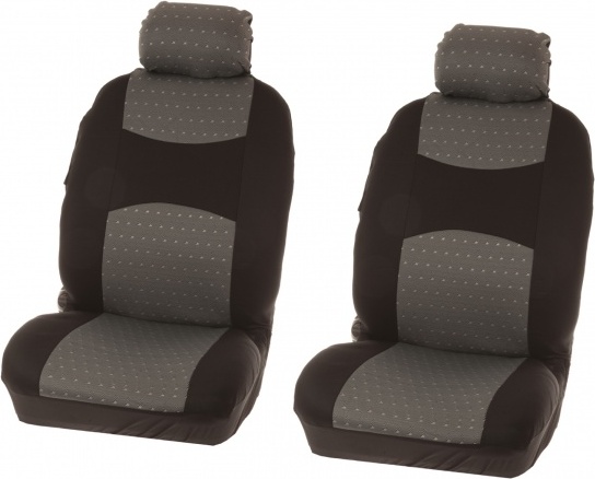 Carpoint Sitz bedeckt Chicago uni 4-piece grau 0310309