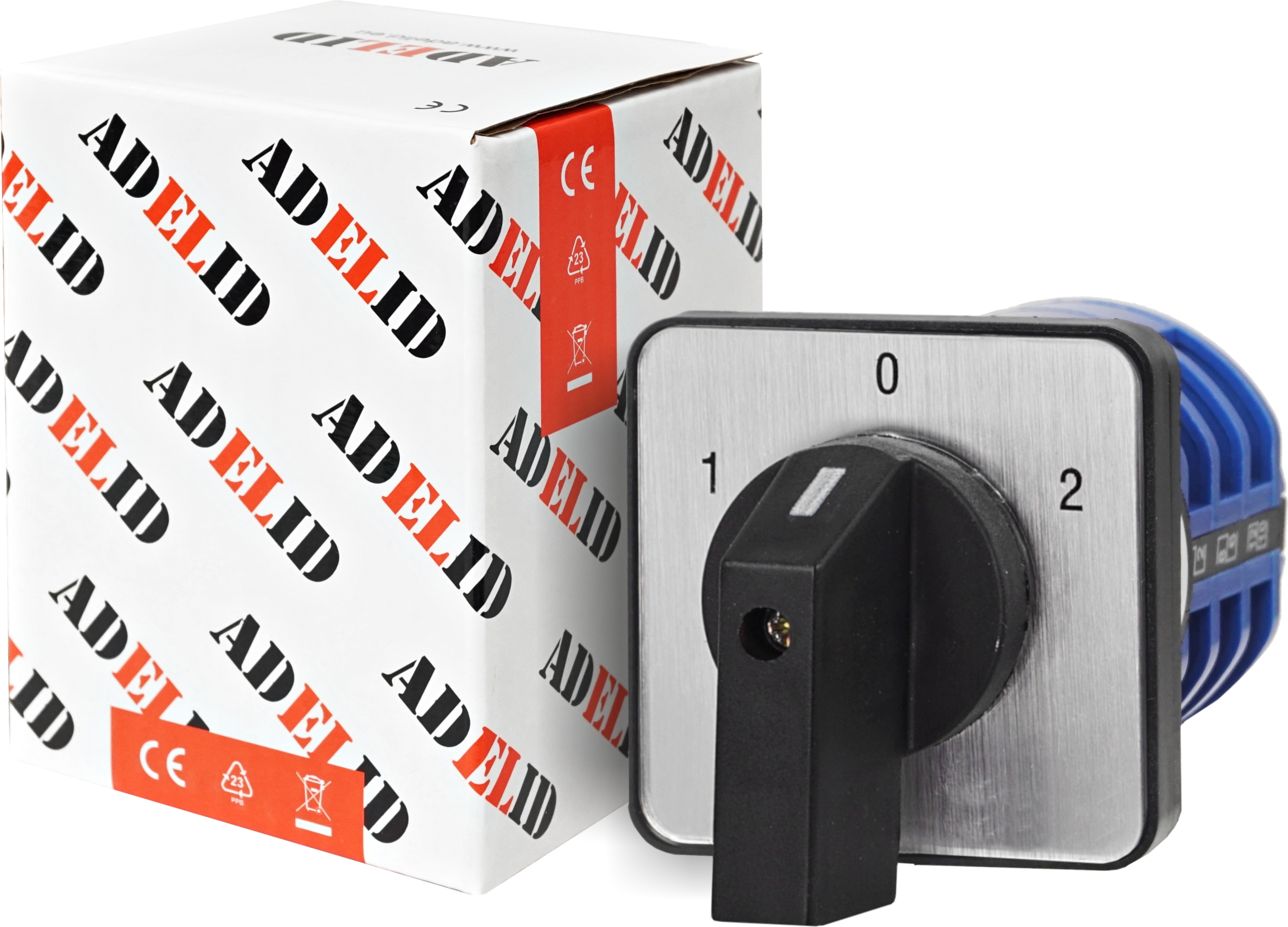 Adelid Drehschalter Nockenschalter Wendeschalter Motorschalter Schalter 1-0-2 On-Off-On 3-polig 3-Phasen 32A