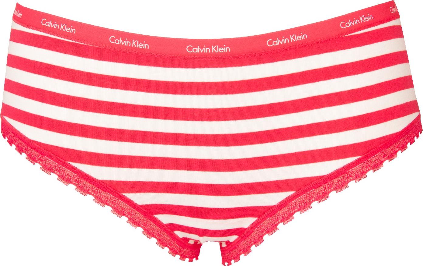 CALVIN KLEIN Damen-Culottes-Stretch-Baumwollhose mit sichtbarem Gummiband mit Logo und Baumwollzwickel, Artikel QP1504O, M, Cotone 95%,Elasthan 5%
