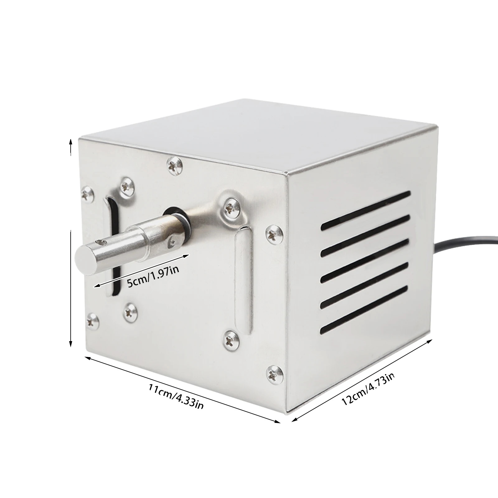 Elektrický motor na grilovanie, výkon 25 W, nosnosť 60 kg , strieborný
