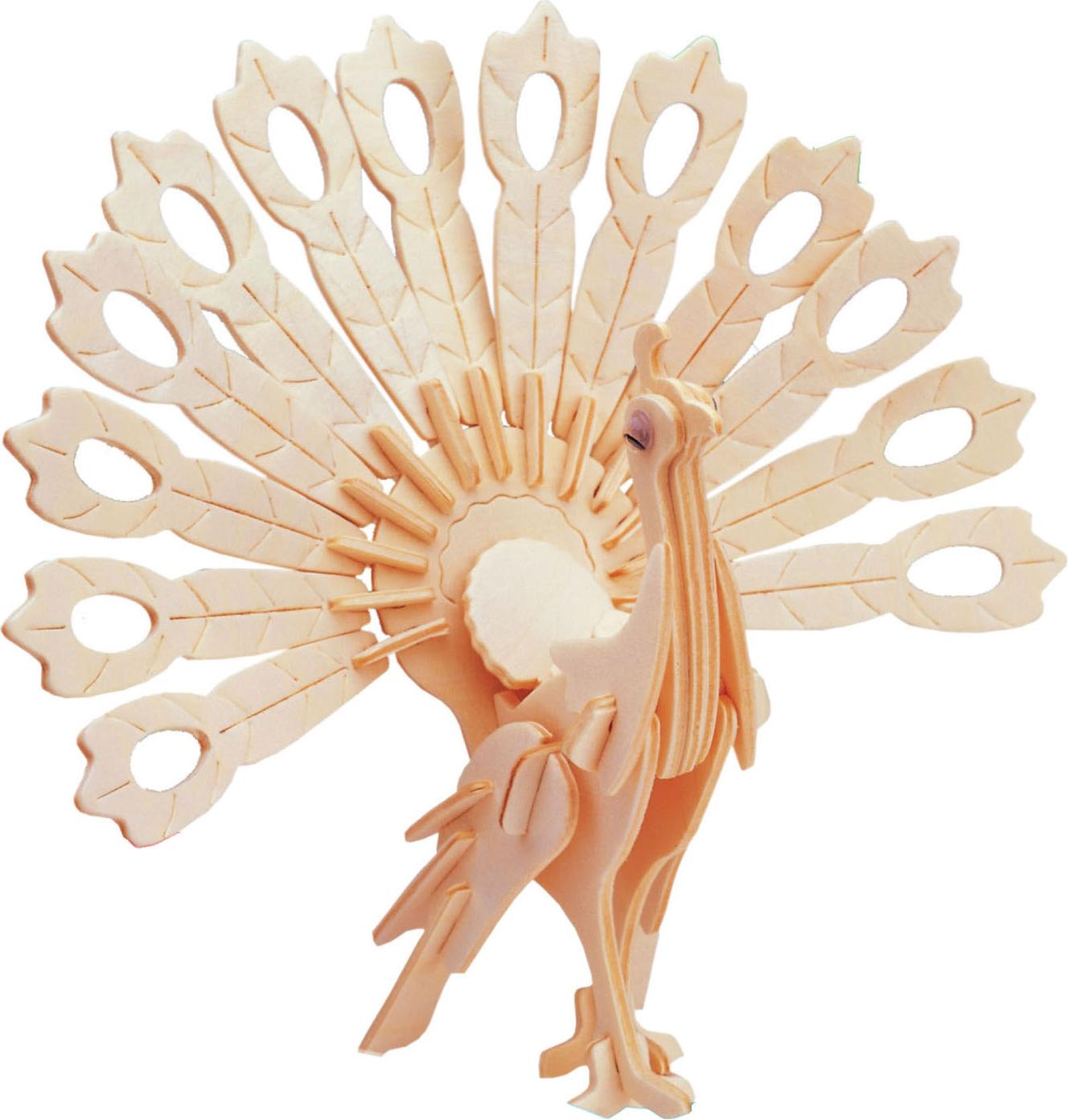 NoBrand Holzbaukasten Pfau B1419460