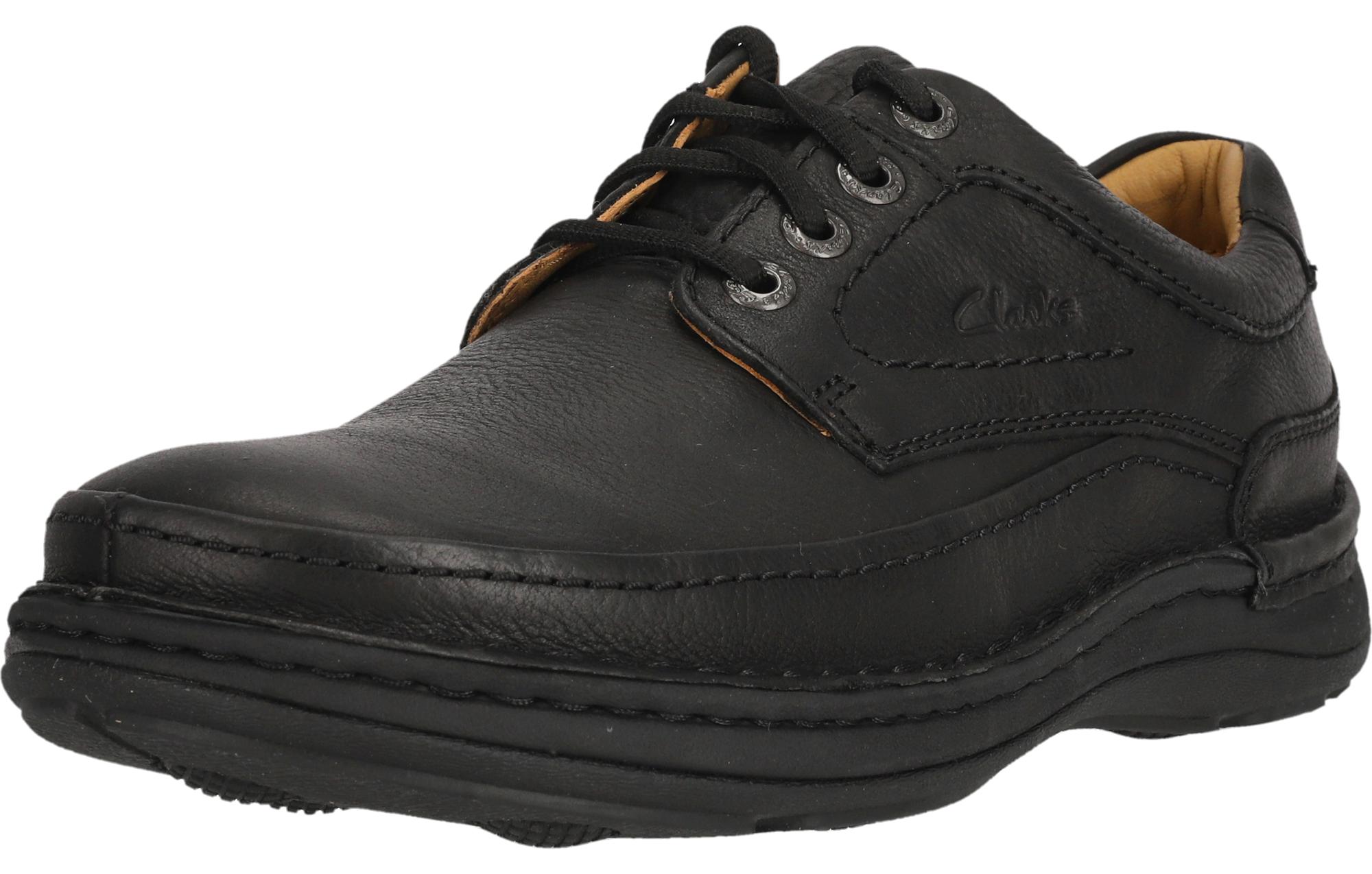 CLARKS Schnürschuhe Nature mit super weichem Schaffellfutter 1001 Black 42.5 20339008  Nature Three Black