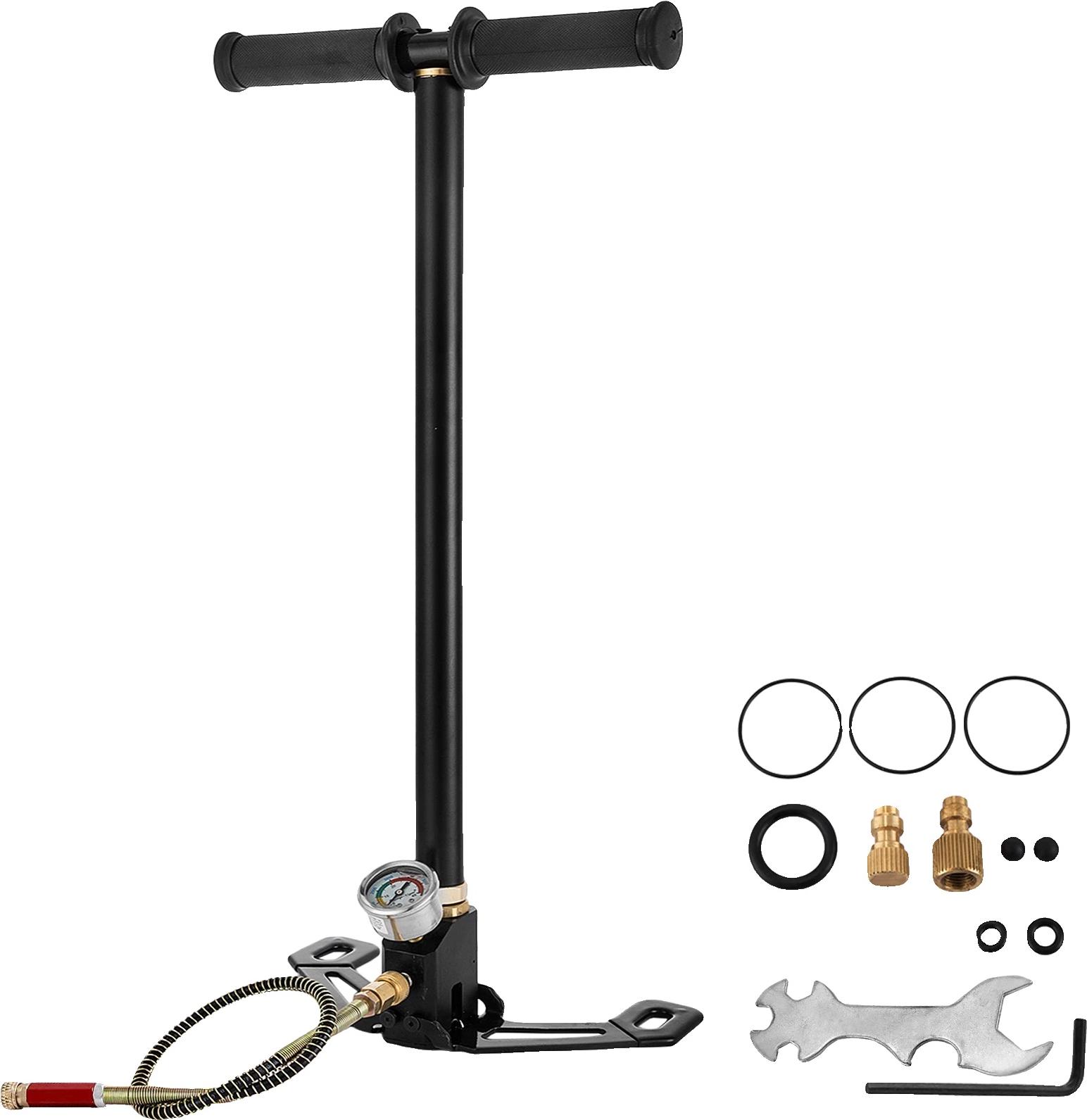 Ručná pumpa PCP, 4500 psi, chladená vodou, 8 mm rýchlospojka, 4500PSI čierna