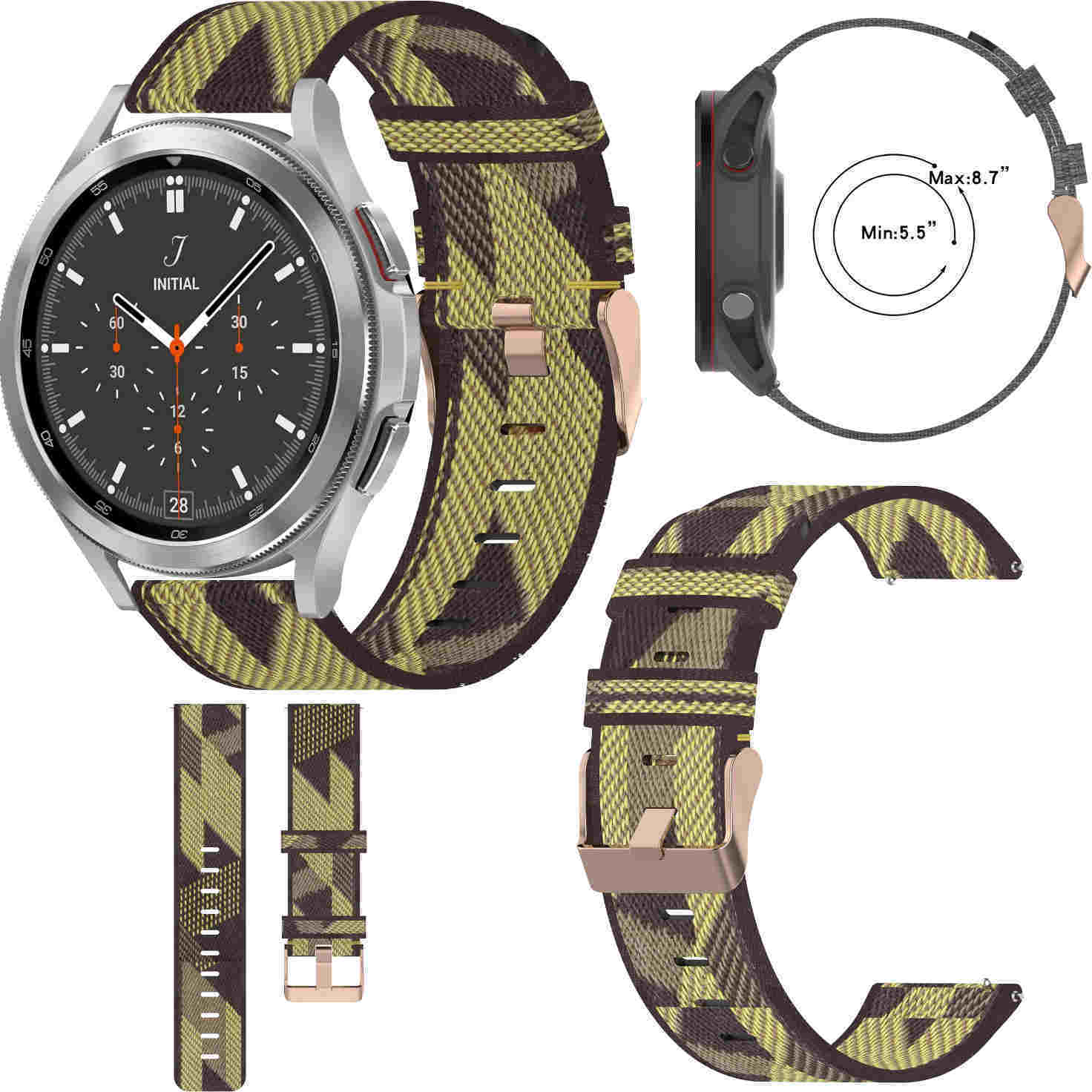 Pre Samsung Galaxy Watch FE 6 5 4 Normal Pro Classic všetky veľkosti