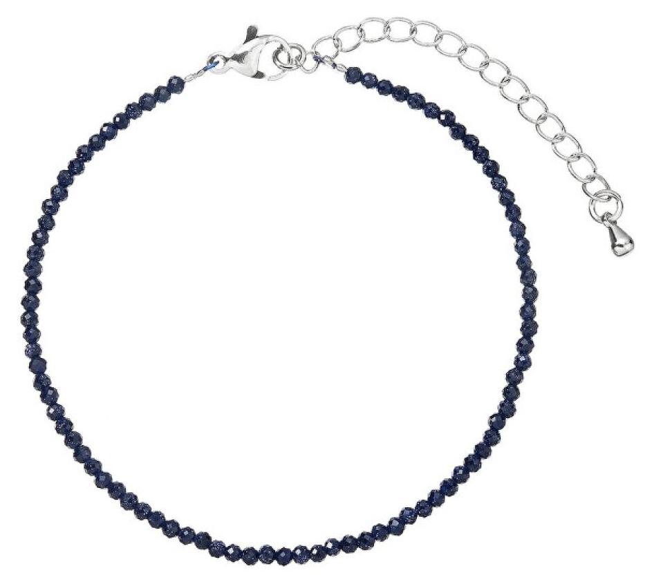 Evolution Group Perlenarmband mit blauen Sandsteinsteinen 43055.3 blauer Sandstein