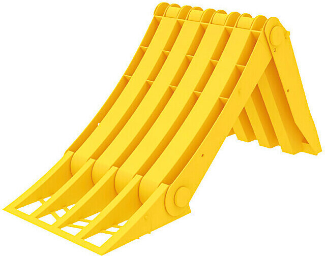 LAMPA Origamy, faltbarer thermoplastischer Radkeil, Unterlage DIN76051-E53 97864