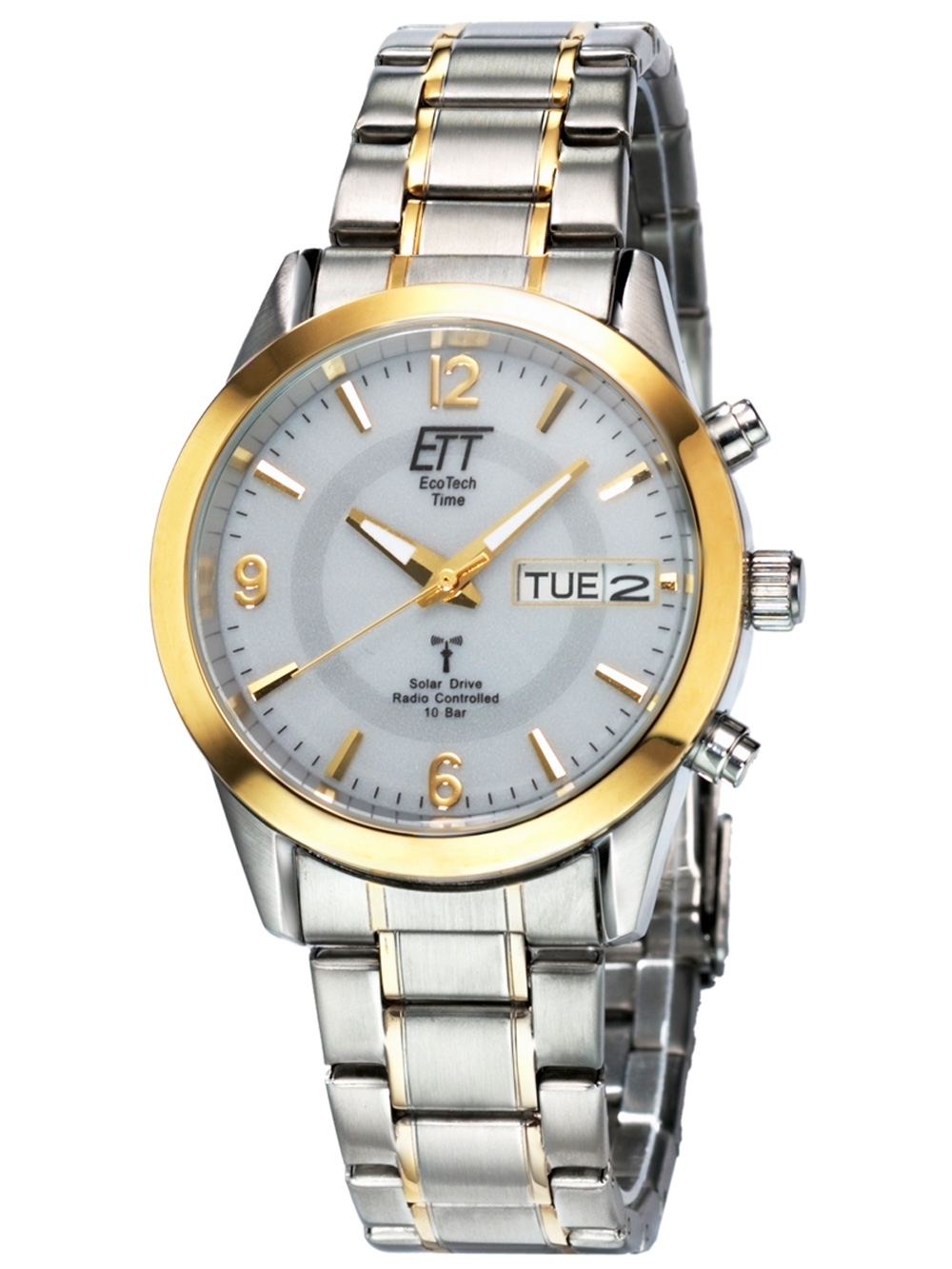ETT Eco Tech Time ETT EGS-11253-12M Funk-Solaruhr für Herren Gobi Bicolor