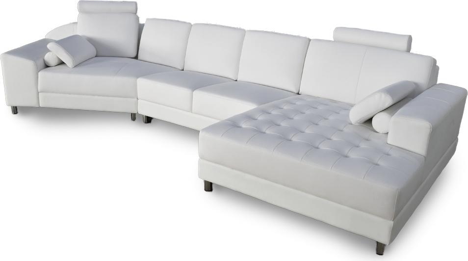 Luxus Ecksofa L-Form weiß Polster Möbel Sitz Wohnzimmer Ecke Sofa neu