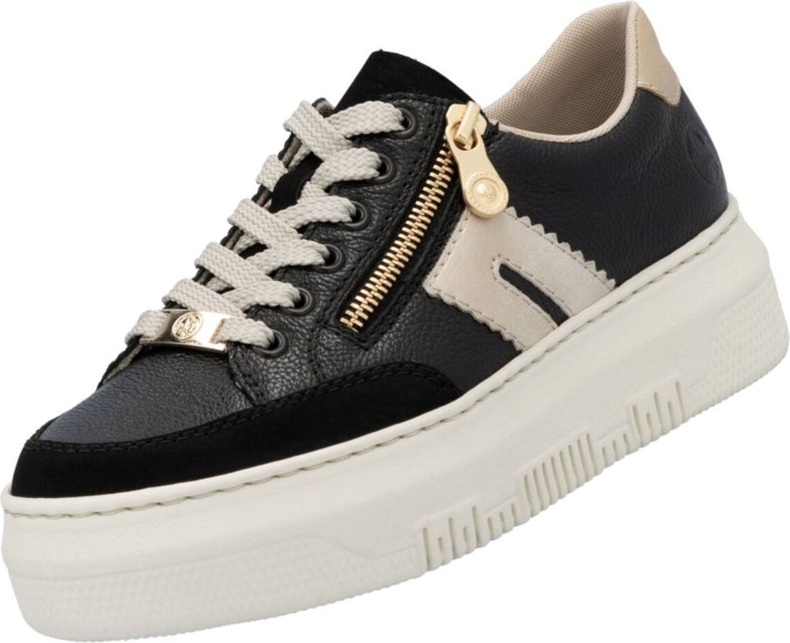 Plateau Sneaker Leder Damen