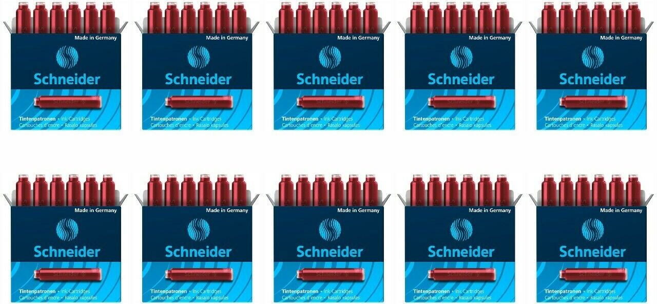 Schneider - Tintenmuster Din Red | Box A 6 Stück | 10 Stück 6602