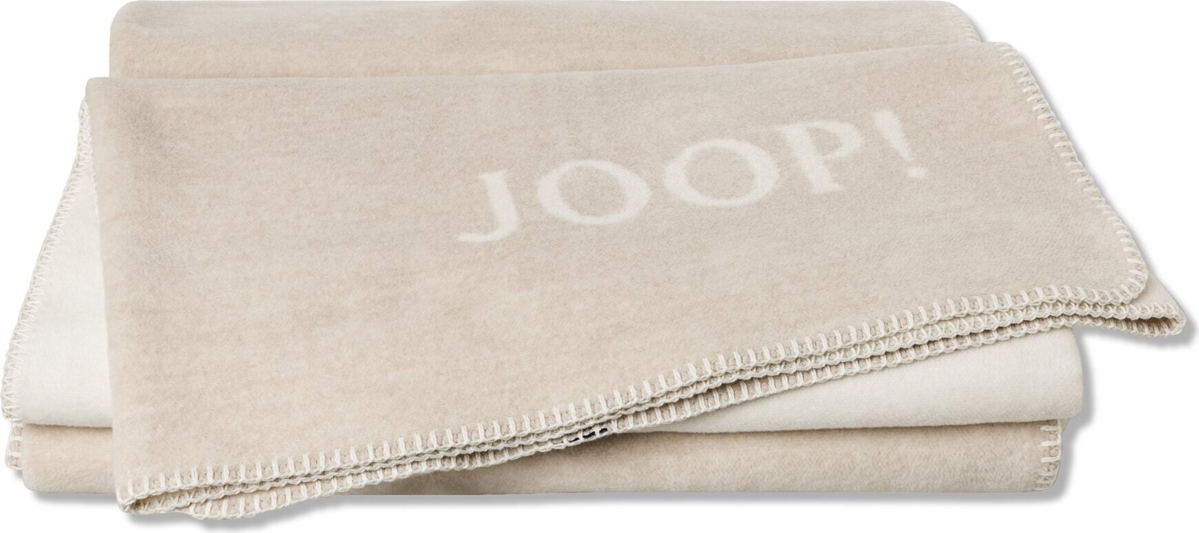 Joop! Plaid deken Uni Doubleface grafiet rook katoen/dralon, afmetingen: 200cm x 150cm, 564382 : Joop
