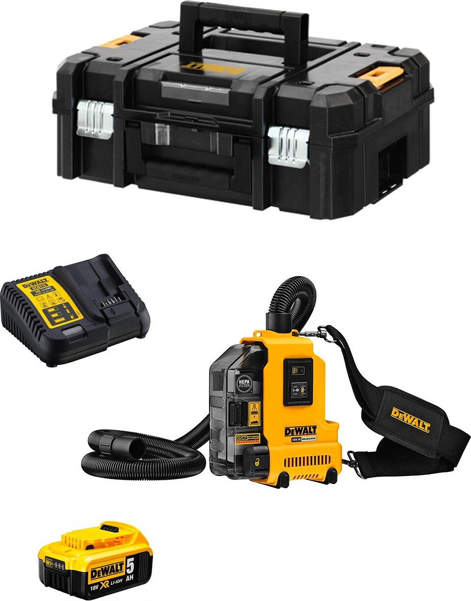Staubsauger DeWALT DWH161P1T (1 x 5,0 Ah + DCB115 + TSTAK II)