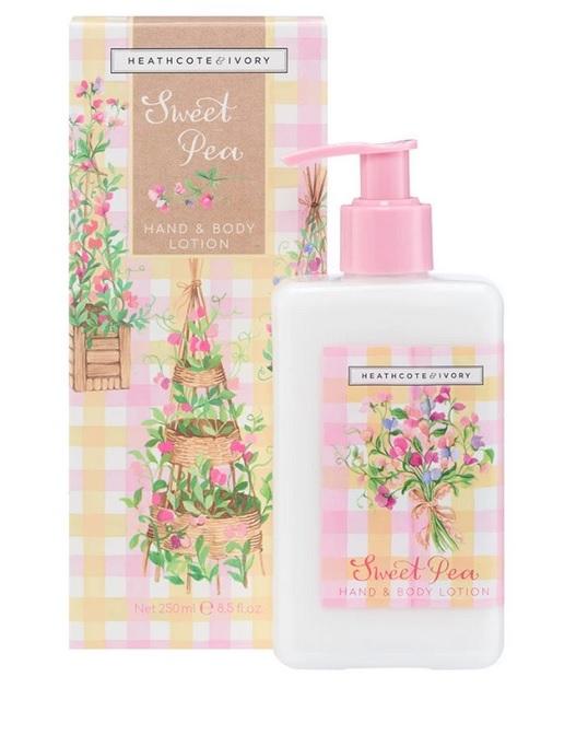 Heathcote & Ivory Ltd. Heathcote & Ivory, Sweet Pea, Körper- und Handlotion, 250 ml